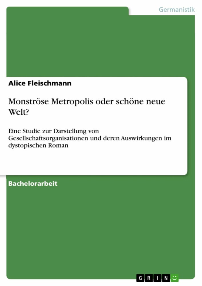 Monströse Metropolis oder schöne neue Welt? main product photo