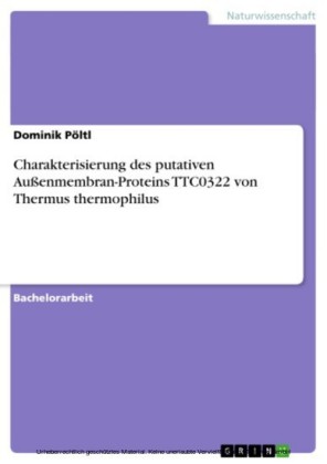 Charakterisierung des putativen Außenmembran-Proteins TTC0322 von Thermus thermophilus