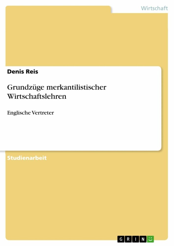 Grundzüge merkantilistischer Wirtschaftslehren main product photo