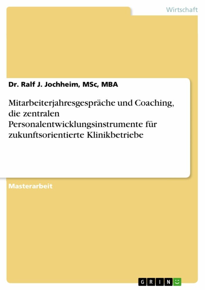 Mitarbeiterjahresgespräche und Coaching, die zentralen Personalentwicklungsinstrumente für zukunftsorientierte Klinikbetriebe main product photo
