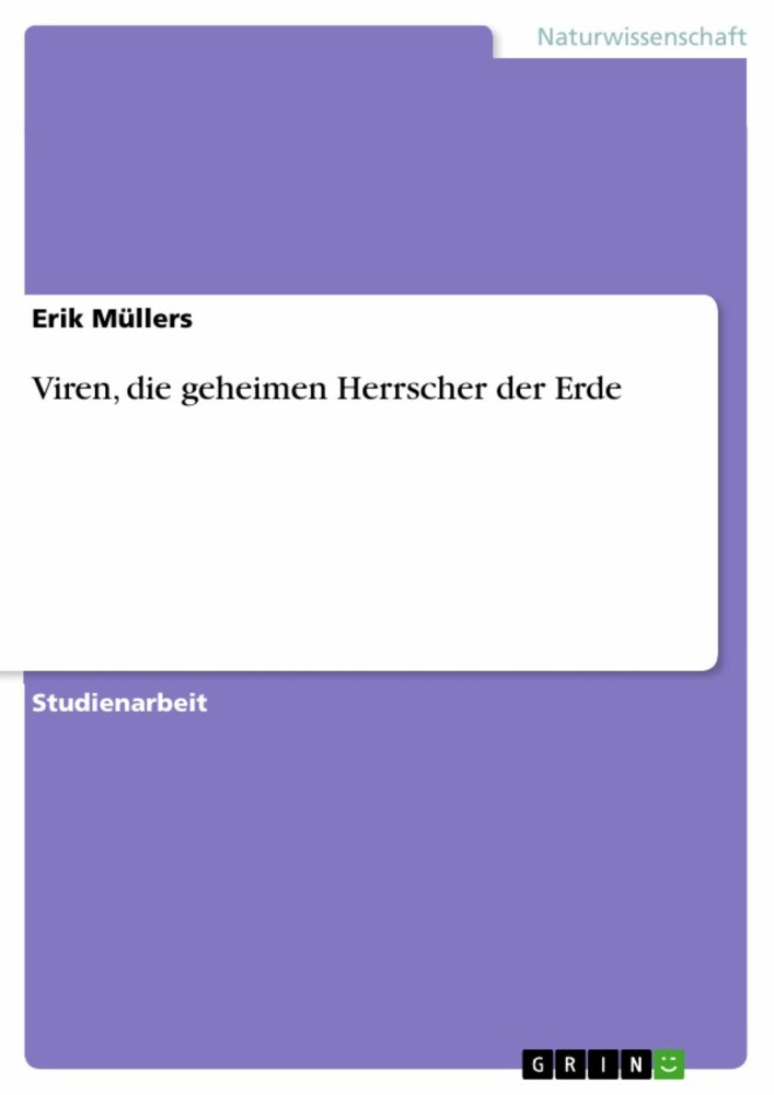 Viren, die geheimen Herrscher der Erde main product photo