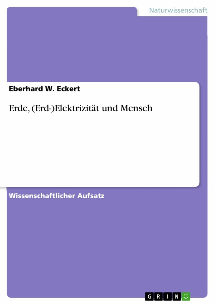 Erde, (Erd-)Elektrizität und Mensch main product photo