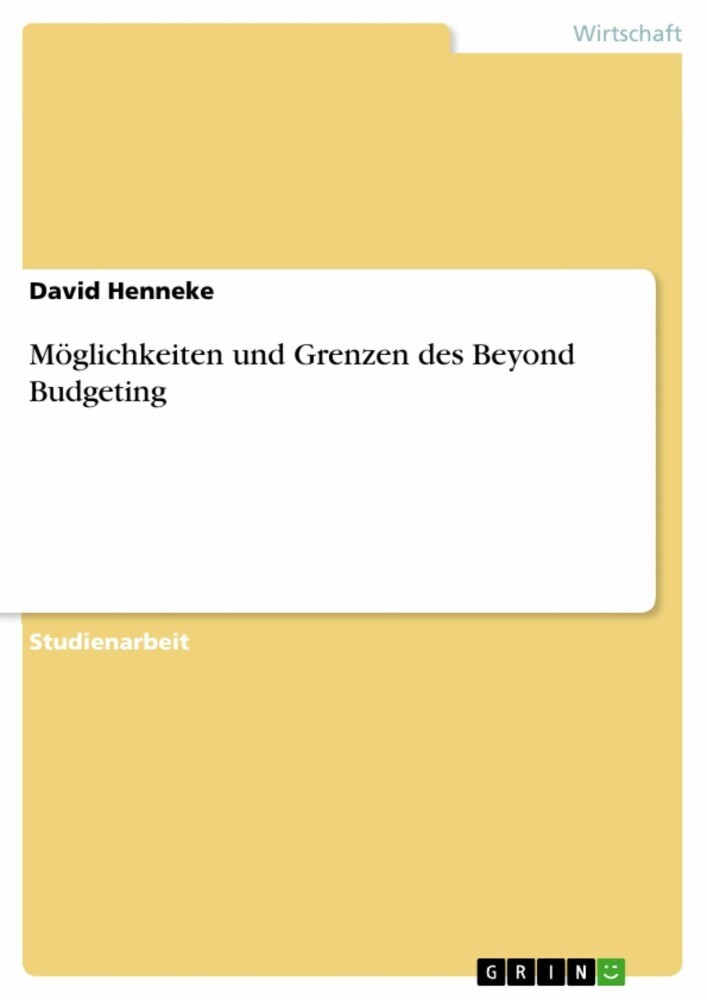 Möglichkeiten und Grenzen des Beyond Budgeting main product photo