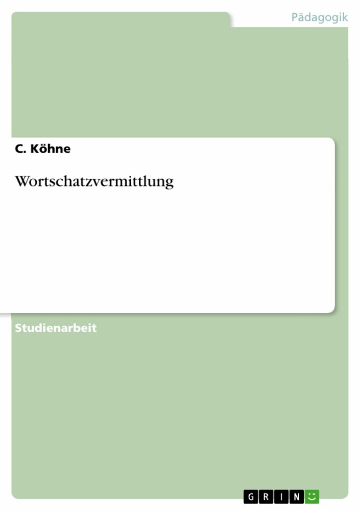 Wortschatzvermittlung main product photo