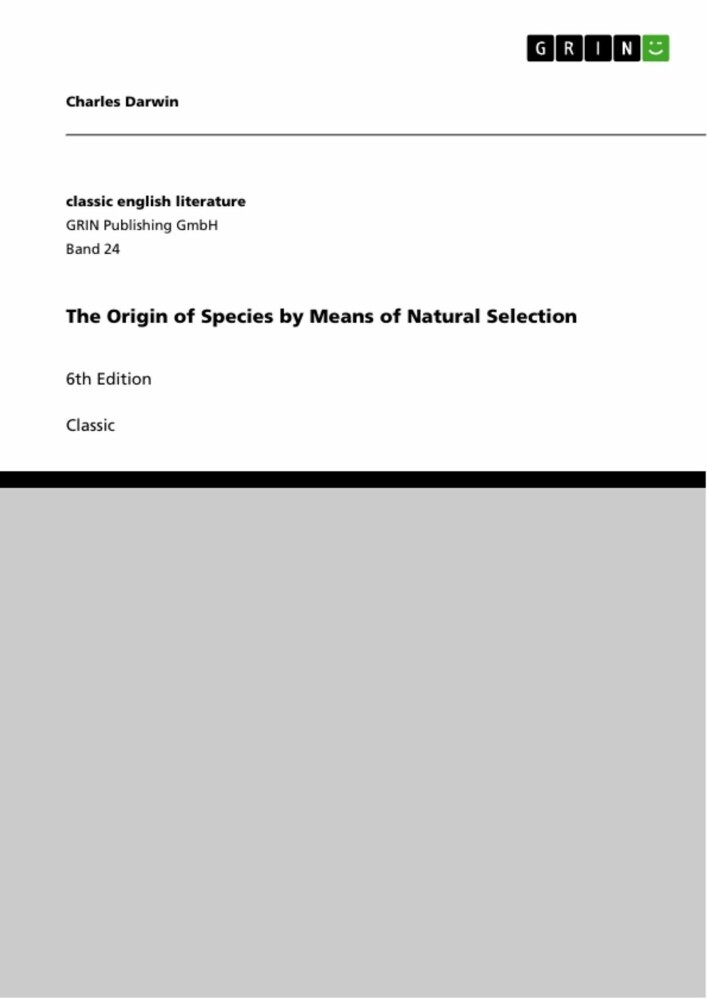 The Origin of Species by Means of Natural Selection main product photo