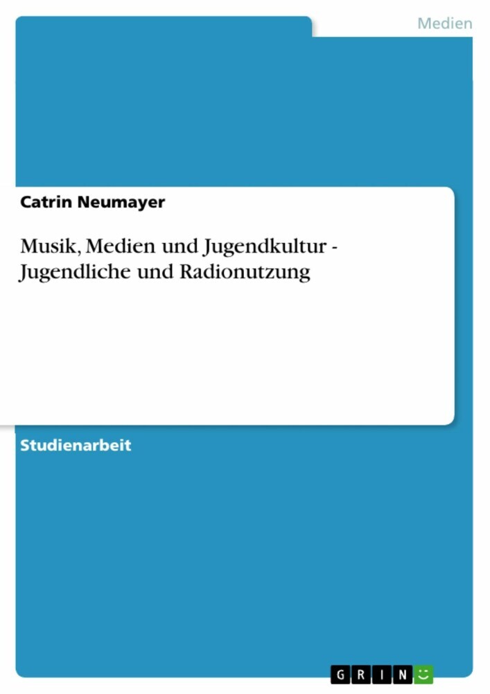 Musik, Medien und Jugendkultur - Jugendliche und Radionutzung main product photo