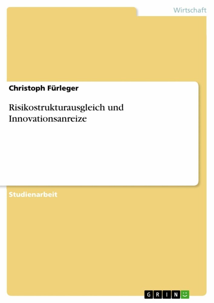 Risikostrukturausgleich und Innovationsanreize main product photo