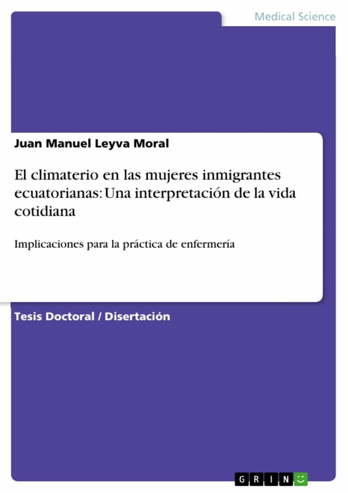 El climaterio en las mujeres inmigrantes ecuatorianas: Una interpretación de la vida cotidiana main product photo