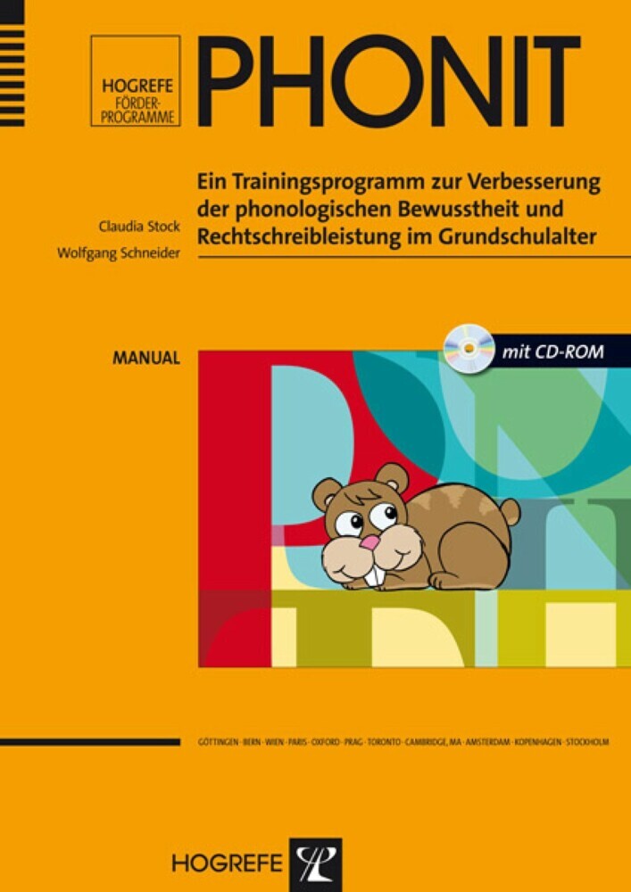 PHONIT: Ein Trainingsprogramm zur Verbesserung der phonologischen Bewusstheit und Rechtschreibleistung im Grundschulalter main product photo