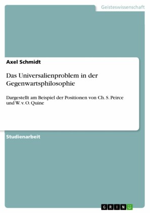 Das Universalienproblem in der Gegenwartsphilosophie