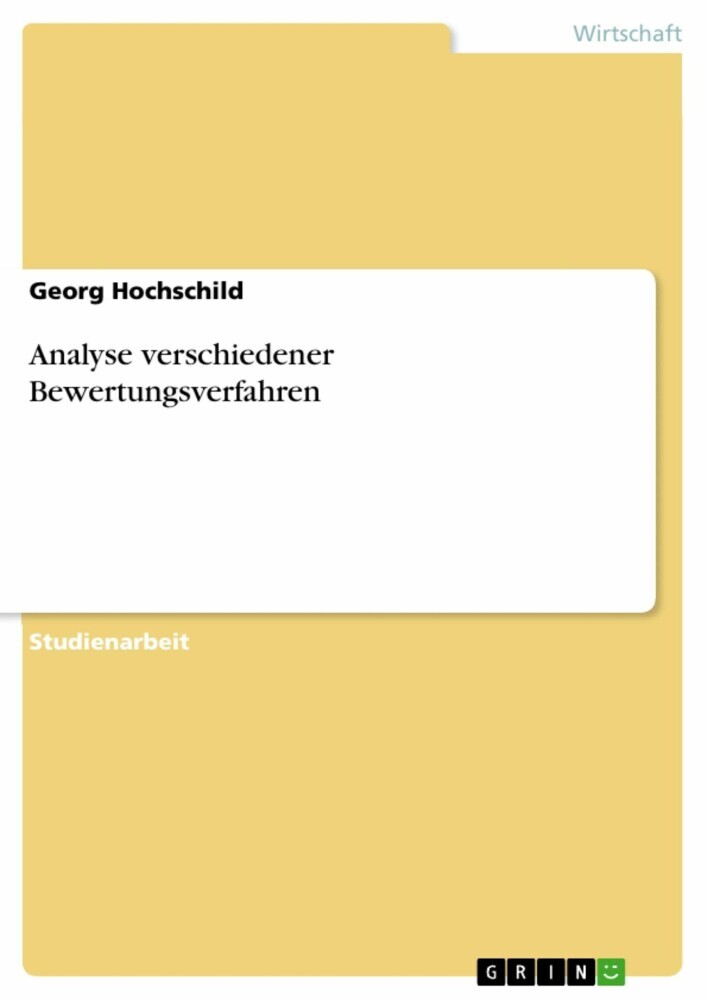 Analyse verschiedener Bewertungsverfahren main product photo