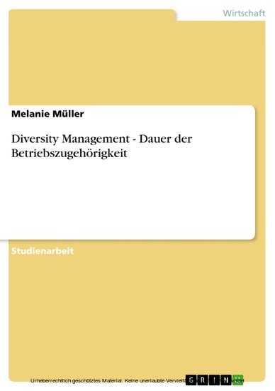 Diversity Management - Dauer der Betriebszugehörigkeit main product photo