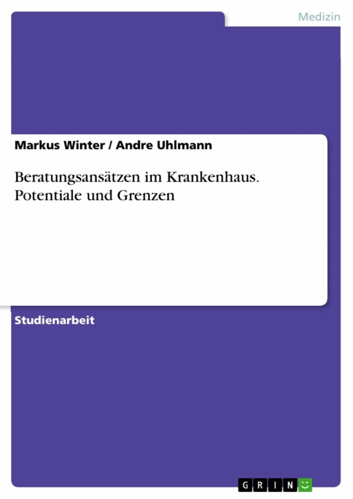 Beratungsansätzen im Krankenhaus. Potentiale und Grenzen main product photo