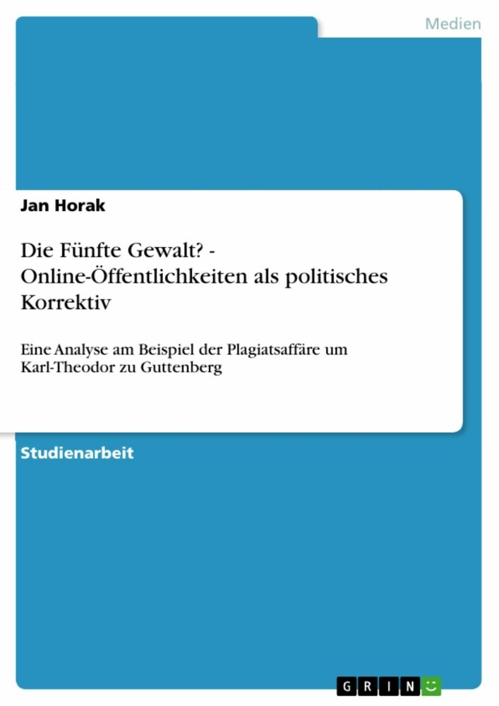 Die Fünfte Gewalt? - Online-Öffentlichkeiten als politisches Korrektiv main product photo