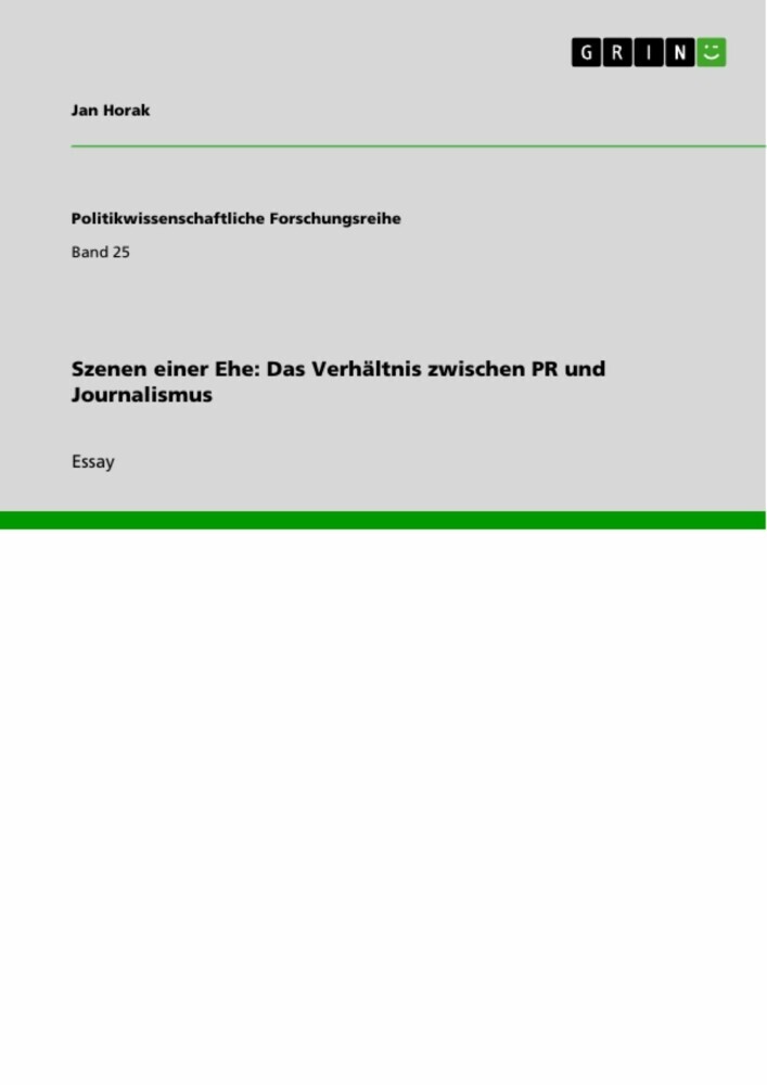 Szenen einer Ehe: Das Verhältnis zwischen PR und Journalismus main product photo
