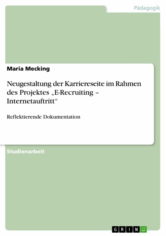 Neugestaltung der Karriereseite im Rahmen des Projektes 'E-Recruiting - Internetauftritt' main product photo