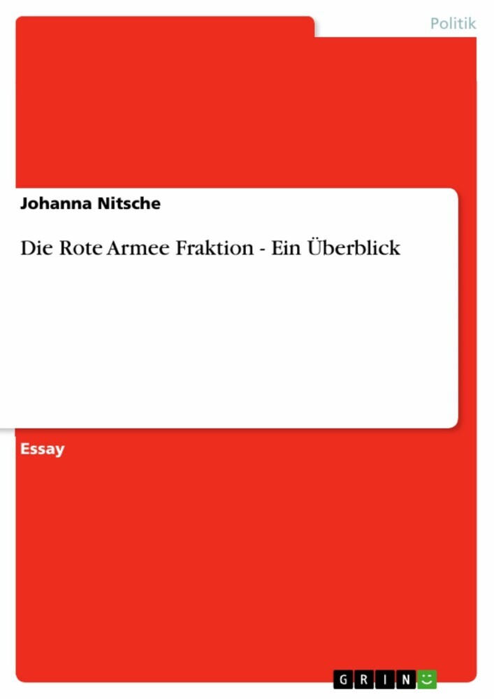 Die Rote Armee Fraktion - Ein Überblick main product photo