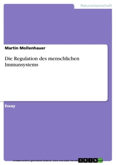 Die Regulation des menschlichen Immunsystems main product photo