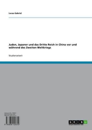 Juden, Japaner und das Dritte Reich in China vor und während des Zweiten Weltkriegs