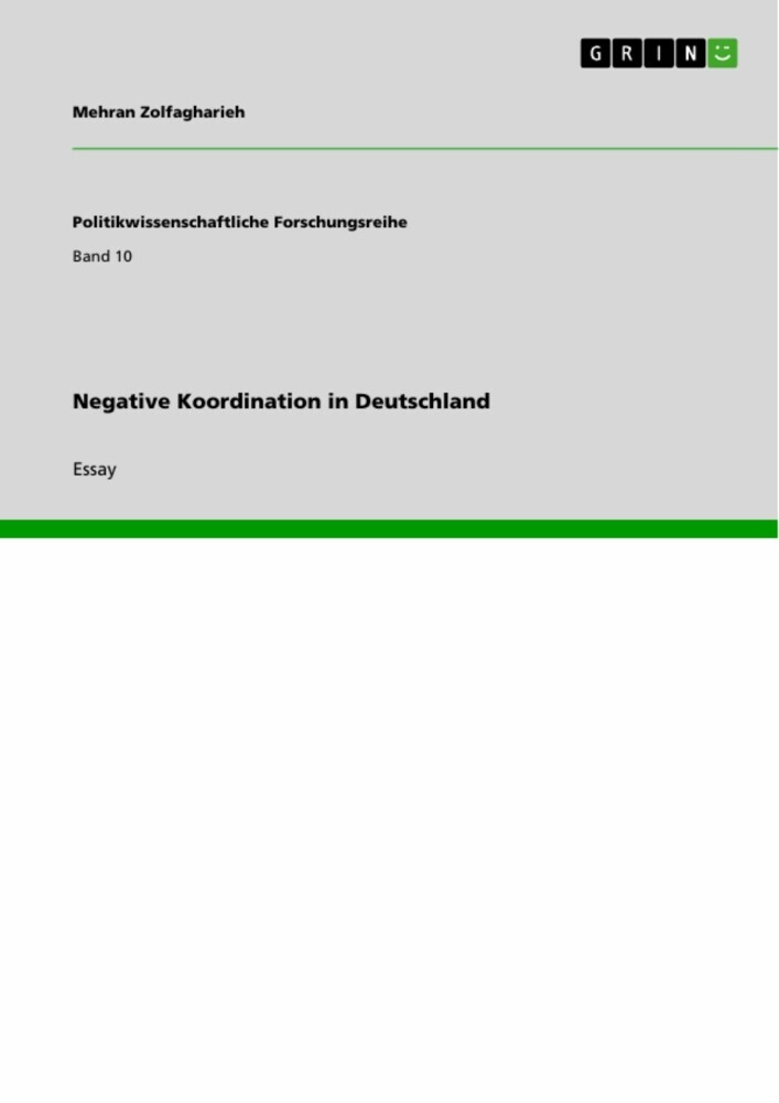 Negative Koordination in Deutschland main product photo