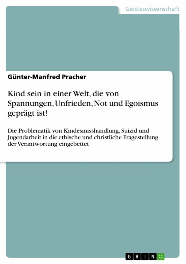 Kind sein in einer Welt, die von Spannungen, Unfrieden, Not und Egoismus geprägt ist! main product photo