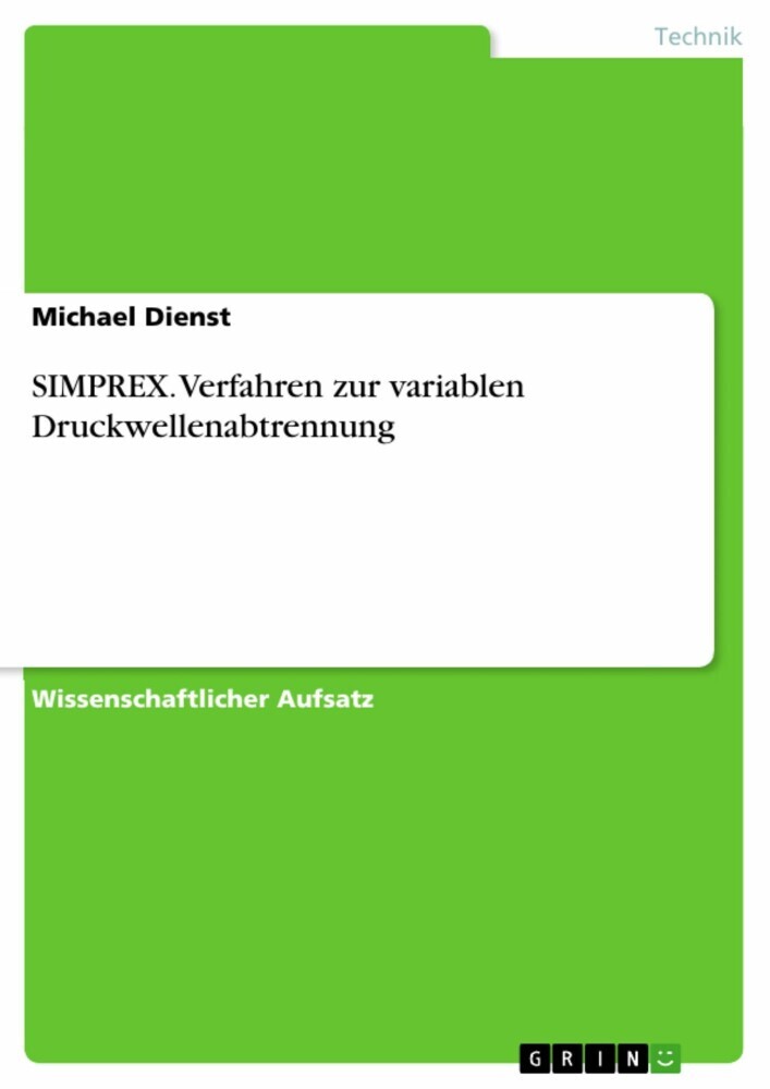 SIMPREX. Verfahren zur variablen Druckwellenabtrennung main product photo