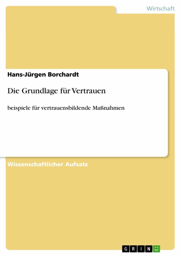 Die Grundlage für Vertrauen main product photo