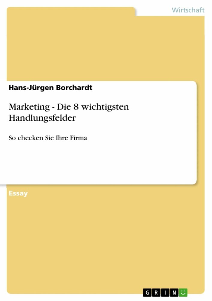 Marketing - Die 8 wichtigsten Handlungsfelder main product photo