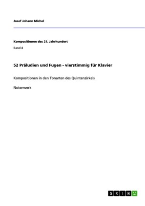 52 Präludien und Fugen - vierstimmig für Klavier