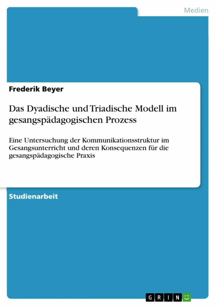 Das Dyadische und Triadische Modell im gesangspädagogischen Prozess main product photo