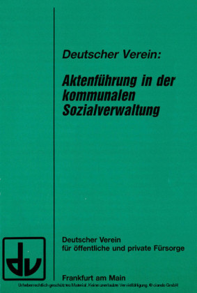 Aktenführung in der kommunalen Sozialverwaltung