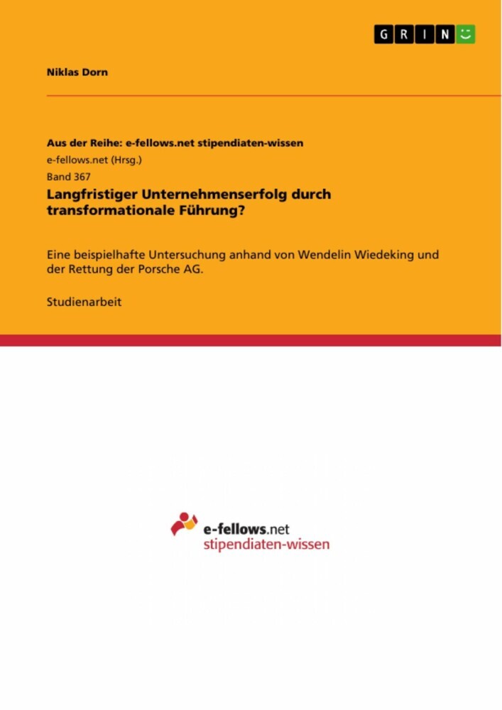 Langfristiger Unternehmenserfolg durch transformationale Führung? main product photo