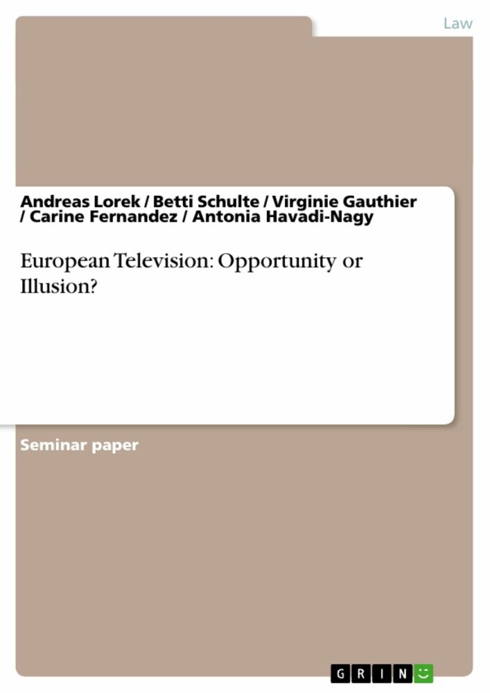 European Television: Opportunity or Illusion? main product photo