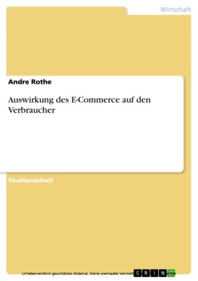 Auswirkung des E-Commerce auf den Verbraucher main product photo