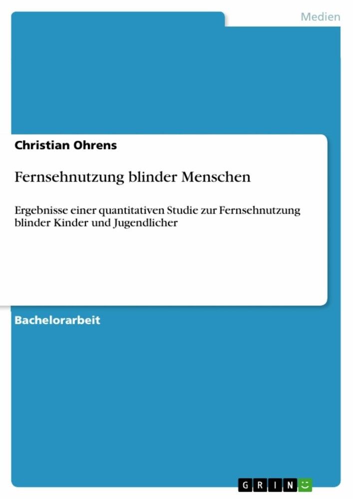 Fernsehnutzung blinder Menschen main product photo