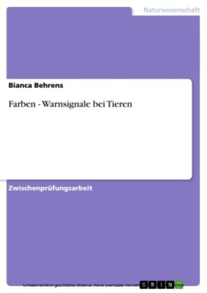 Farben - Warnsignale bei Tieren