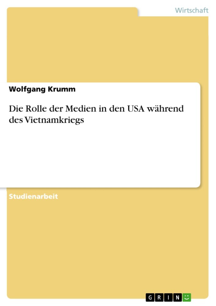 Die Rolle der Medien in den USA während des Vietnamkriegs main product photo