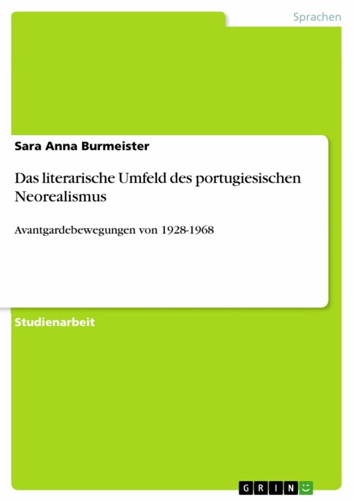 Das literarische Umfeld des portugiesischen Neorealismus main product photo