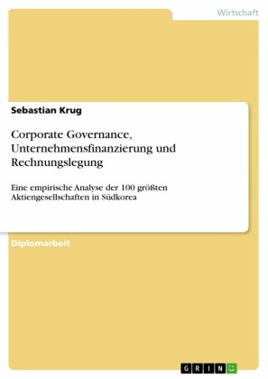 Corporate Governance, Unternehmensfinanzierung und Rechnungslegung