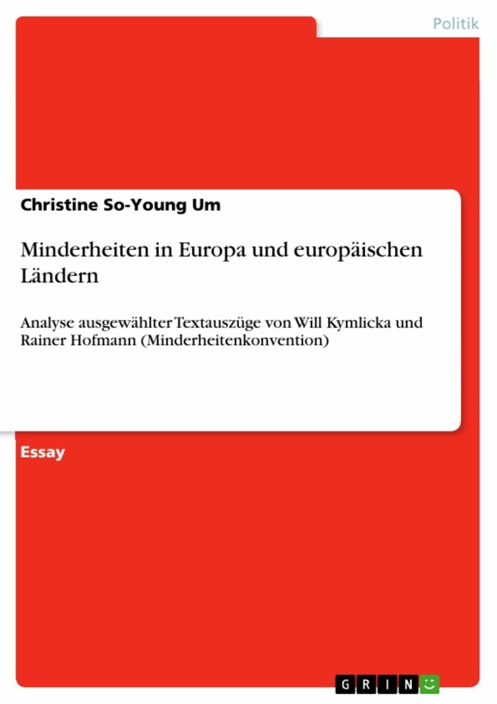 Minderheiten in Europa und europäischen Ländern main product photo