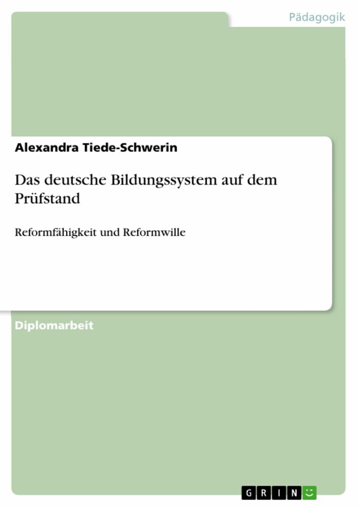 Das deutsche Bildungssystem auf dem Prüfstand main product photo