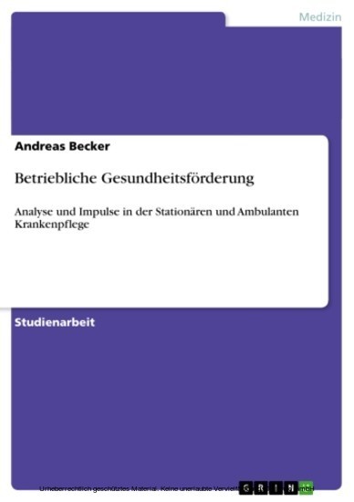Betriebliche Gesundheitsförderung main product photo