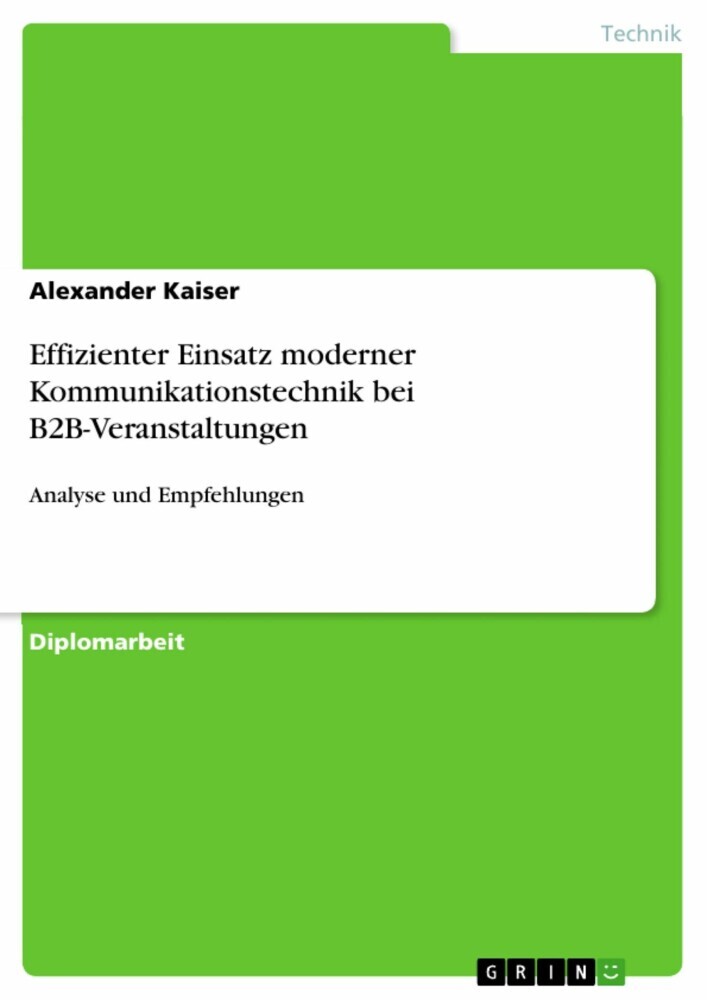 Effizienter Einsatz moderner Kommunikationstechnik bei B2B-Veranstaltungen main product photo