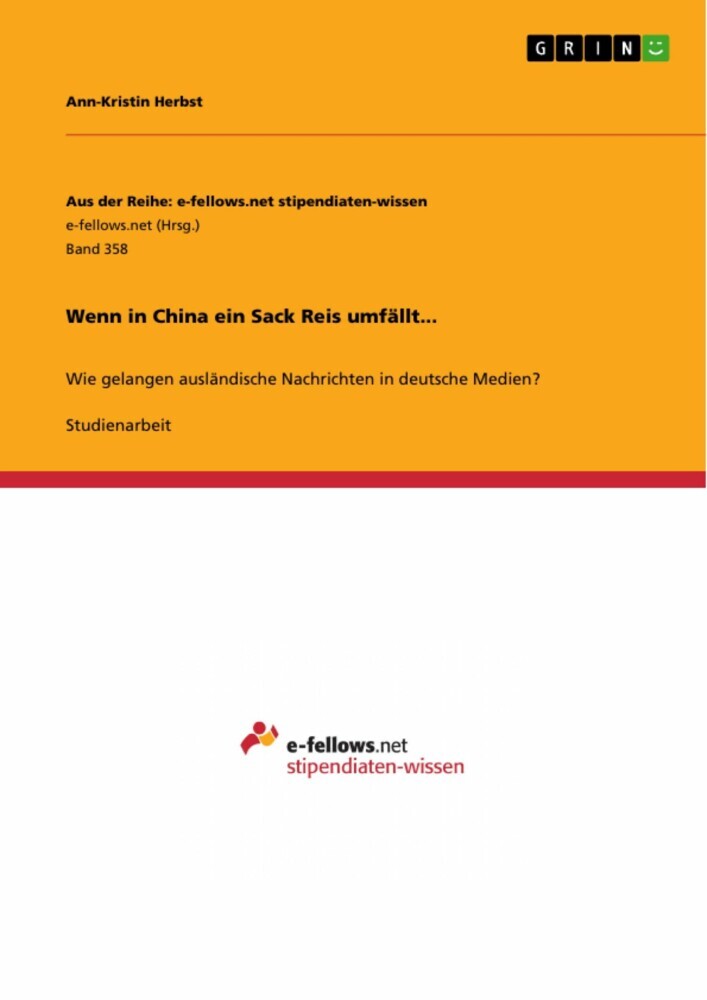 Wenn in China ein Sack Reis umfällt... main product photo