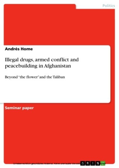 Illegal drugs, armed conflict and peacebuilding in Afghanistan main product photo