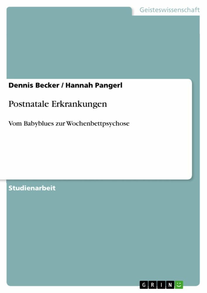 Postnatale Erkrankungen main product photo
