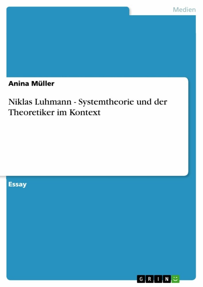 Niklas Luhmann - Systemtheorie und der Theoretiker im Kontext main product photo