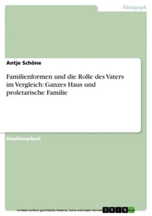 Familienformen und die Rolle des Vaters im Vergleich: Ganzes Haus und proletarische Familie