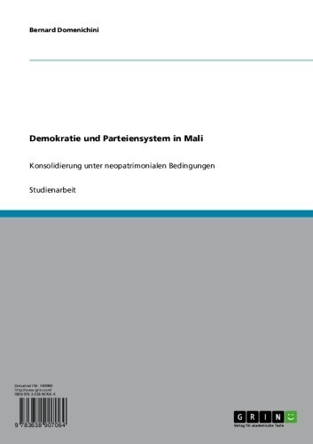 Demokratie und Parteiensystem in Mali main product photo