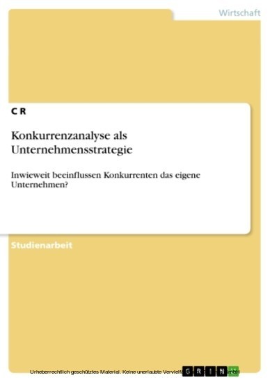 Konkurrenzanalyse als Unternehmensstrategie main product photo